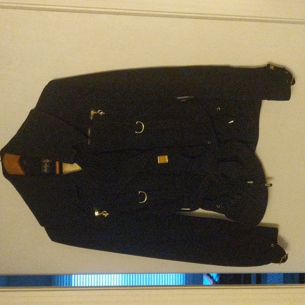 Baby Phat Elegant Black Pea Coat with Gold Details - Picture 8 of 8